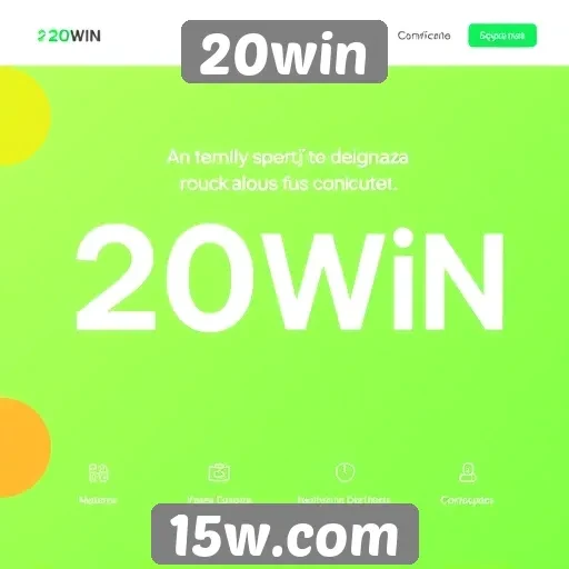 Interface e usabilidade do site 20win